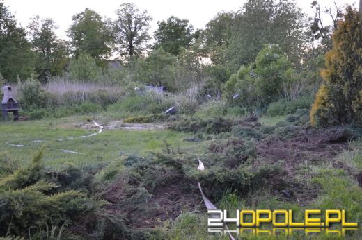 BMW wypadło z drogi w Okopach