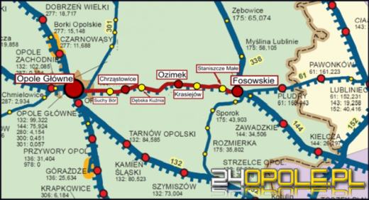 Remont torów na trasie Opole - Fosowskie z opóźnieniami