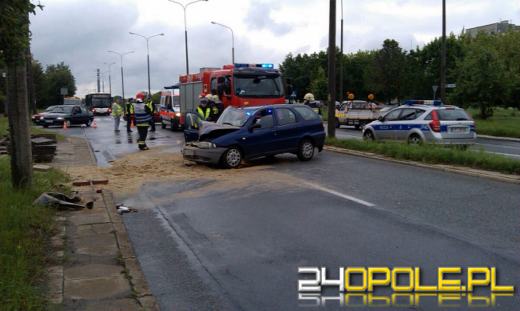 Trzy osoby ranne w wypadku na Alei Witosa