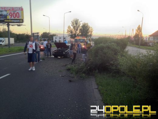 Kierowca volkswagena staranował żywopłot na ul. Wrocławskiej