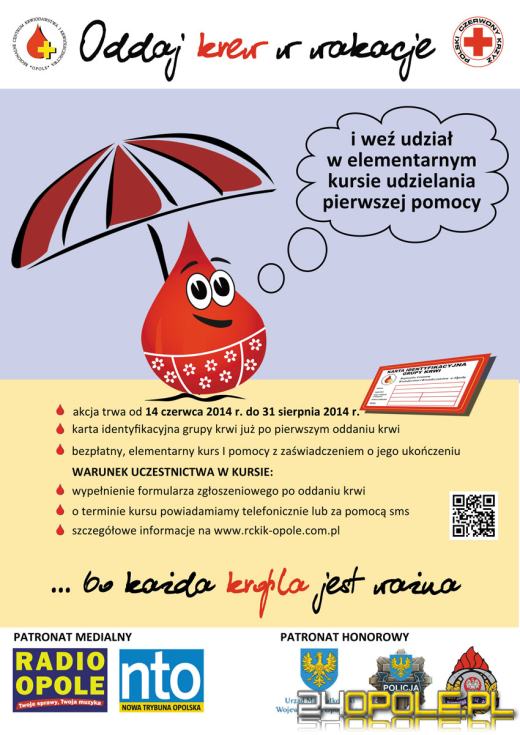 Trwa wakacyjna akcja krwiodawstwa