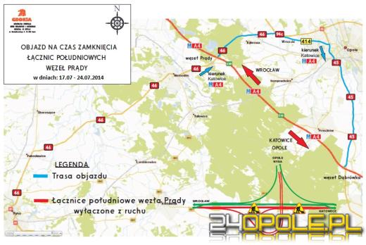 Uwaga kierowcy, kolejne zmiany organizacji ruchu na węźle Prądy