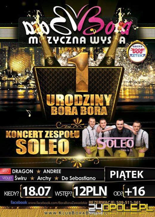 W weekend pierwsze urodziny klubu Bora Bora