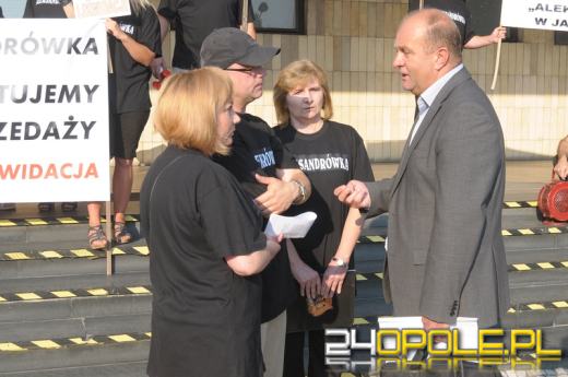 Protestowali przeciwko likwidacji "Aleksandrówki"