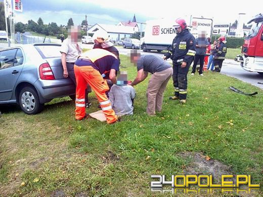 Dwie osoby ranne w wypadku na ulicy Strzeleckiej