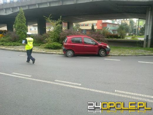 Wypadek na rondzie w Opolu