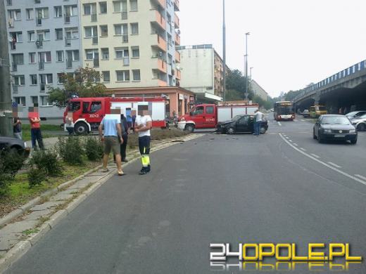 Wypadek na rondzie w Opolu