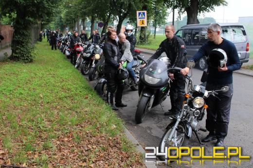 Motocykliści pożegnali kolegę, który zginął w wypadku