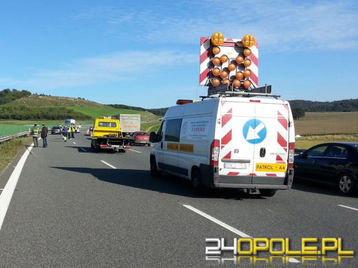 Motocyklista zginął w wypadku na A4