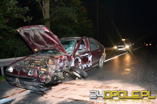 Wypadek w Dąbrowie, ranna 34-latka