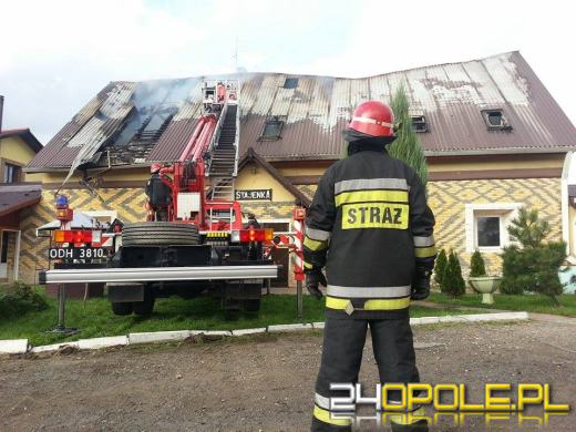 Pożar schroniska dla bezdomnych "Stajenka" pod Strzelcami Opolskimi
