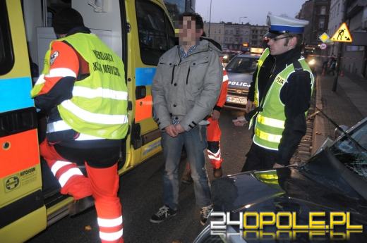 29-latek dachował skodą w centrum Opola