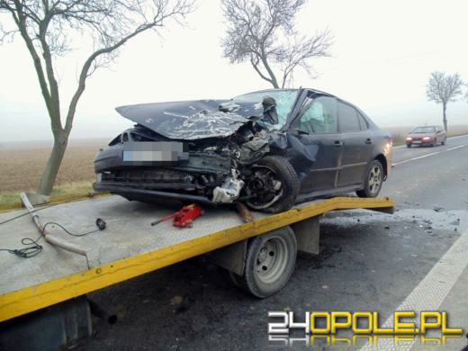 12 osób rannych po zderzeniu busa z samochodem osobowym