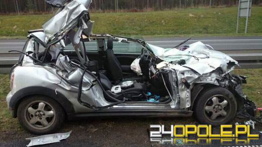 Groźny wypadek na autostradzie