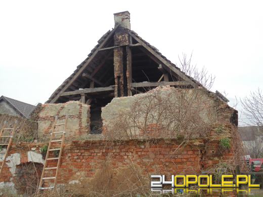 Zawaliła się ściana domu w Łukowicach Brzeskich