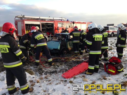 Groźny wypadek w Ligocie Prószkowskiej