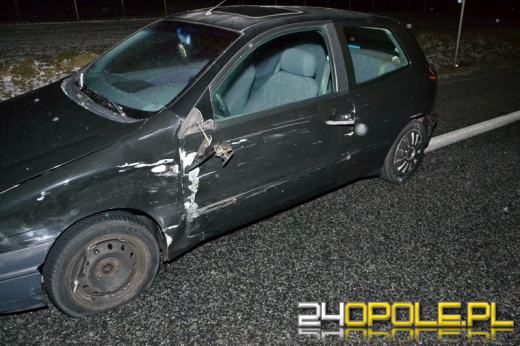 Kierowca BMW wylądował w rowie