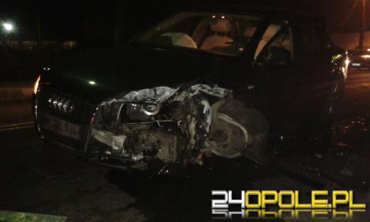 Trzy auta zderzyły się na ul. Popiełuszki