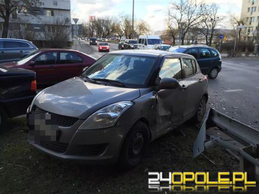 Suzuki i BMW zderzyły się na rondzie