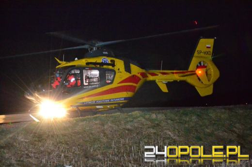 Trzy auta zderzyły się pod Nysą. Pasażer volkswagena zginął na miejscu.