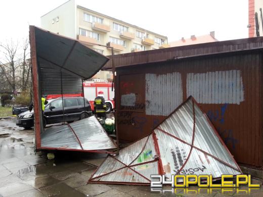 Silny wiatr przewraca drzewa na Opolszczyźnie