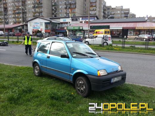 Kierowca fiata spowodował zderzenie z motorowerem