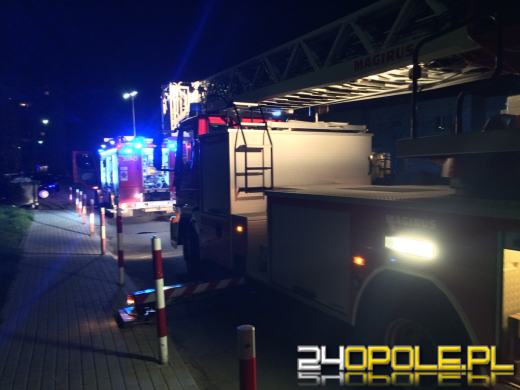 Pożar mieszkania na 10 piętrze bloku na osiedlu AK