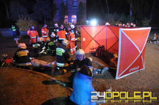 Wypadek, pożar i poszukiwania. Ratownicy ćwiczyli w Jełowej.