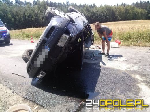 19-letni kierowca audi dachował pod Opolem