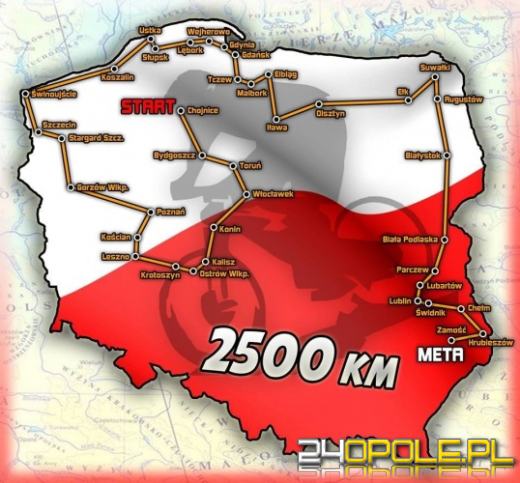 Kibic Odry ruszył w rowerową wyprawę po Polsce, by wesprzeć niepełnosprawnych