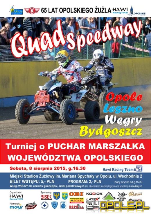 W sobotę po raz pierwszy w Opolu turniej quad speedway