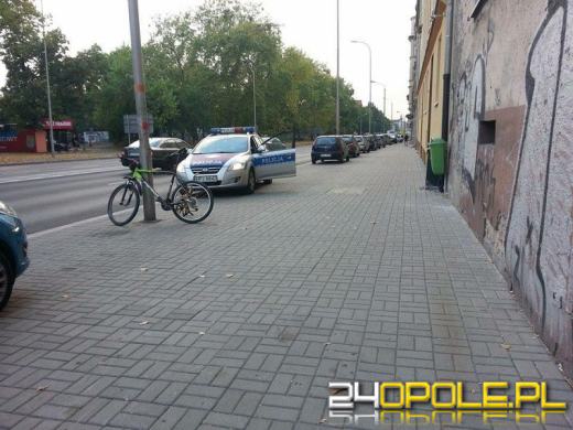 Zderzenie rowerzysty z autobusem MZK w centrum Opola