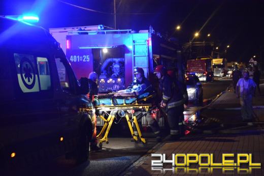 Pożar stodoły w Łosiowie, dwie osoby ranne