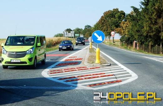 W Reńskiej Wsi na razie więcej znaków, docelowo będzie rondo