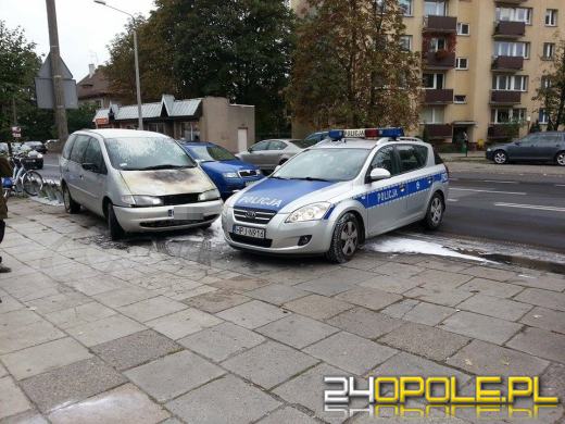 Pożar samochodu na Zaodrzu