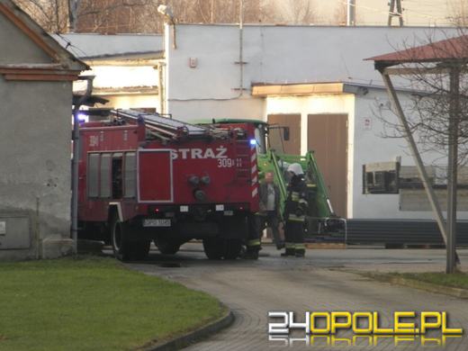 Pożar w warsztacie samochodowym w Niemodlinie