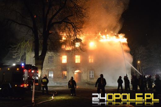 Pożar zamku w Ciepielowicach