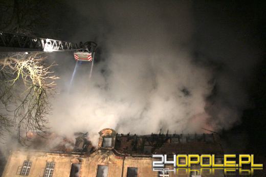 Pożar zamku w Ciepielowicach