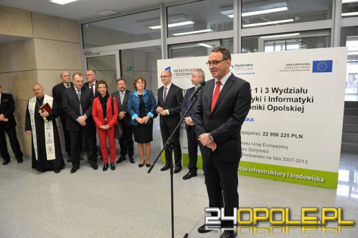 Dwa budynki otwarto po remoncie w II Kampusie PO