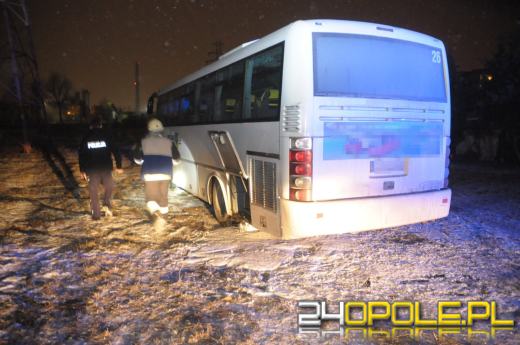 Pożar w autobusie na ul. Grudzickiej