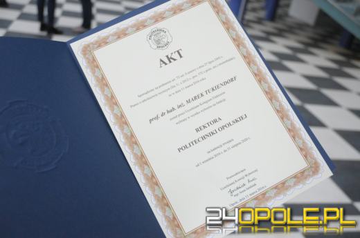 Prof. Marek Tukiendorf ponownie został rektorem Politechniki Opolskiej