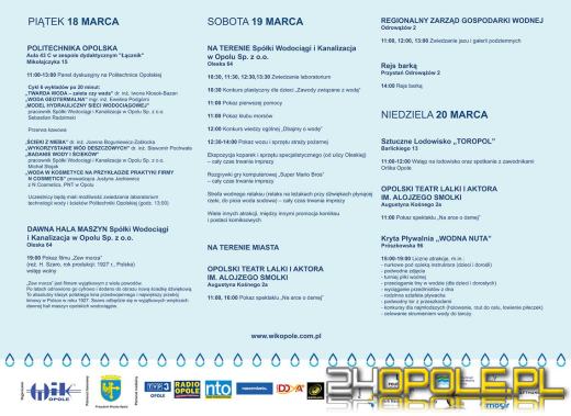 Światowe Dni Wody w Opolu. Atrakcji nie zabraknie!