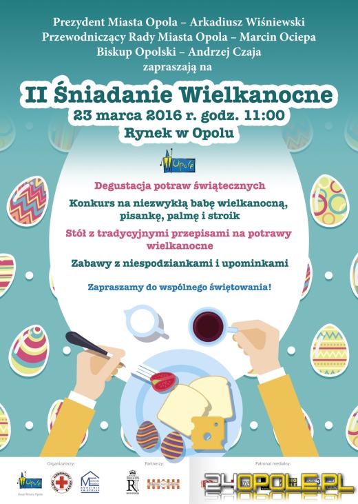 Prezydent zaprasza opolan na wspólne śniadanie wielkanocne