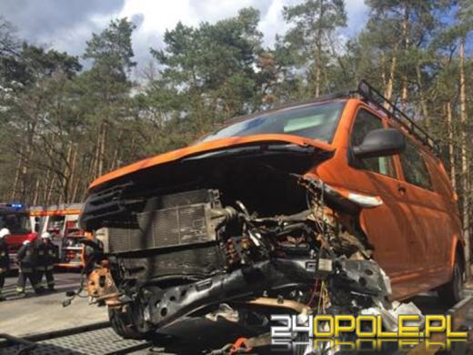 Zderzenie pod Opolem. Skończyło się na mandacie.