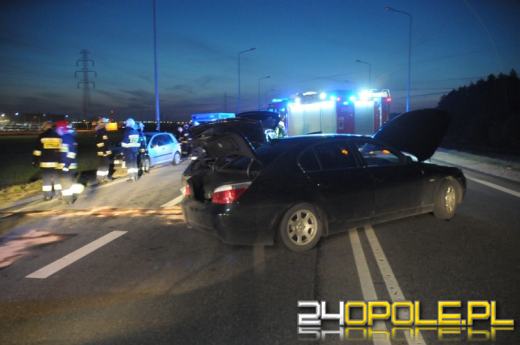 Kolizja audi i bmw na obwodnicy Opola