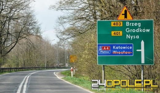 Trwa remont A4. Węzeł Brzeg zamknięty dla kierowców.