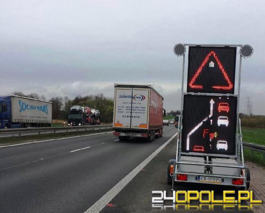 Trwa remont A4. Węzeł Brzeg zamknięty dla kierowców.