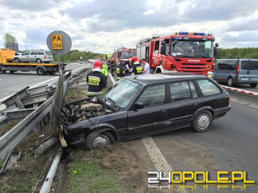 Dwie kolizje na autostradzie A4