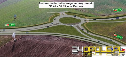 Ruszyły prace przy budowie ronda na "grzybku" w Karczowie