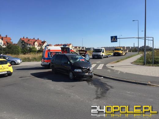 Zderzenie seata i fiata na Malince